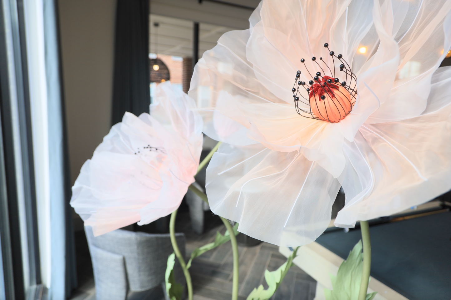 Giant Flowers decor for unique event decor