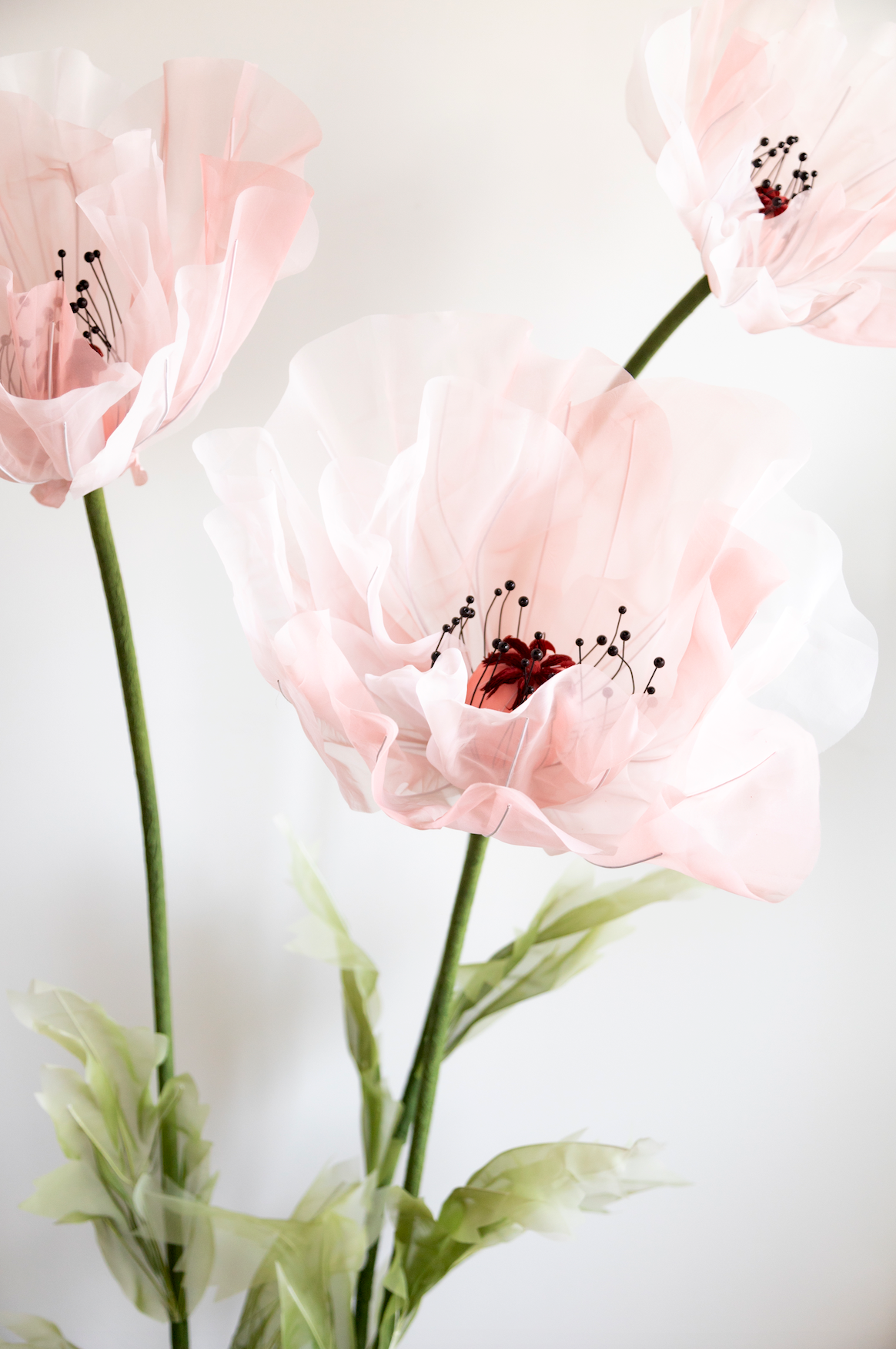 Giant Flowers Handmade of Silk