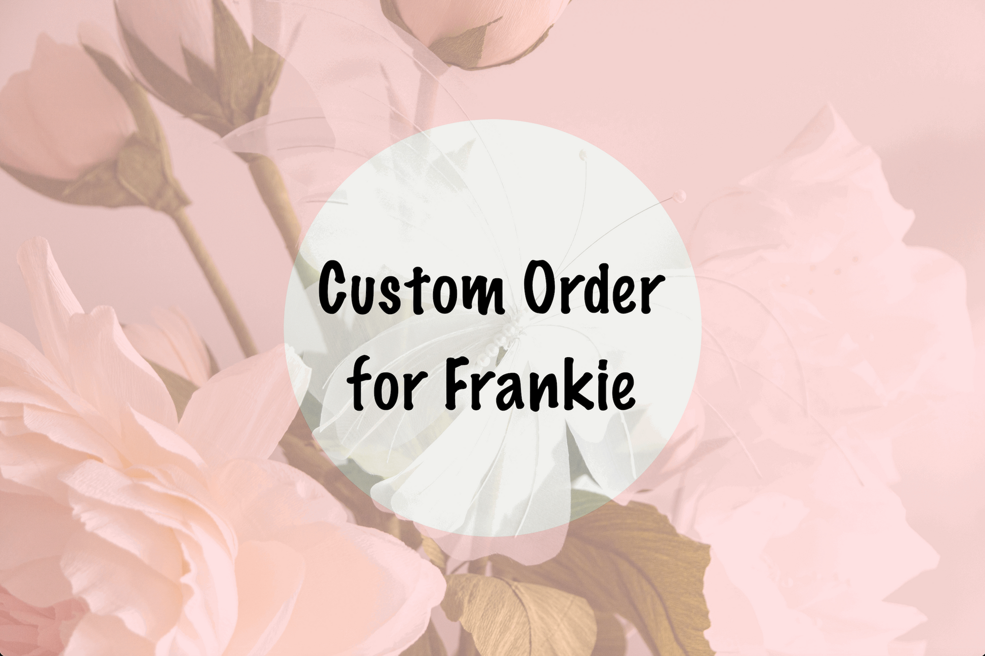 Custom order for Giant Silk Butterfly Set of 5 White Butterflies: 2x20, 2x40, 60cm
