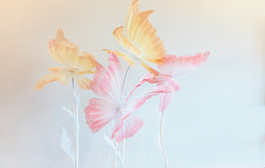 Giant Silk Butterflies for event decor