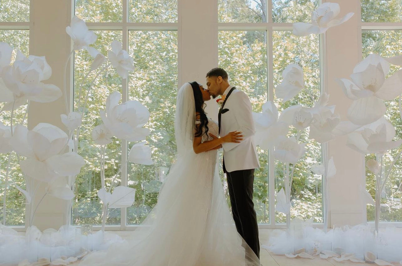 Giant White Flowers wedding