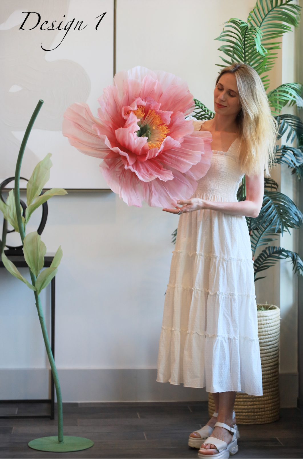 Pedido personalizado de Emma 6 flores gigantes (depósito de segurança de 50%)