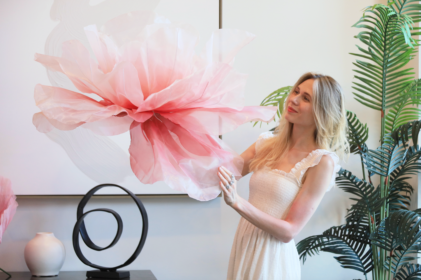 Pedido personalizado de Emma 6 flores gigantes (depósito de segurança de 50%)