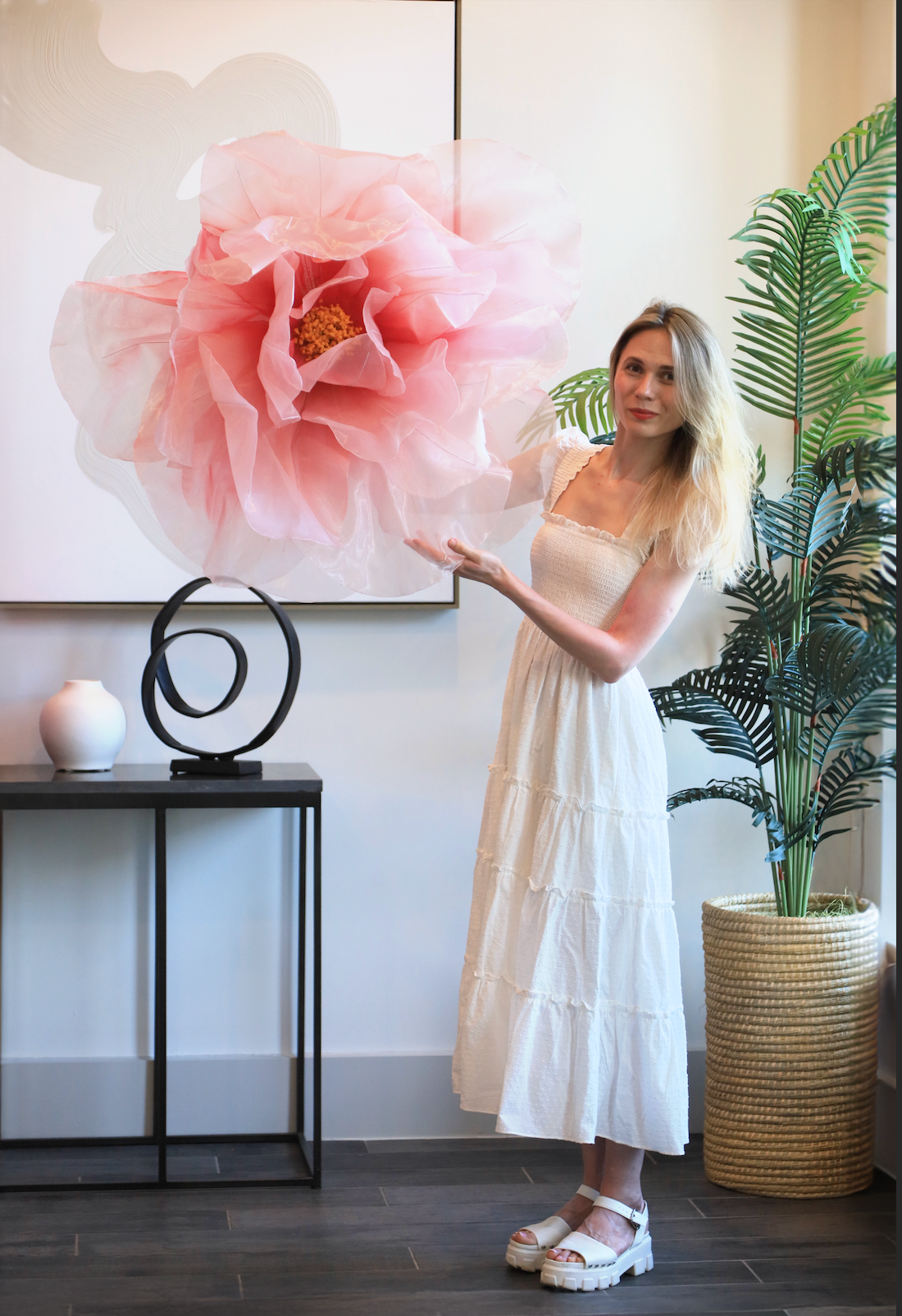 Pedido personalizado de Emma 6 flores gigantes (depósito de segurança de 50%)