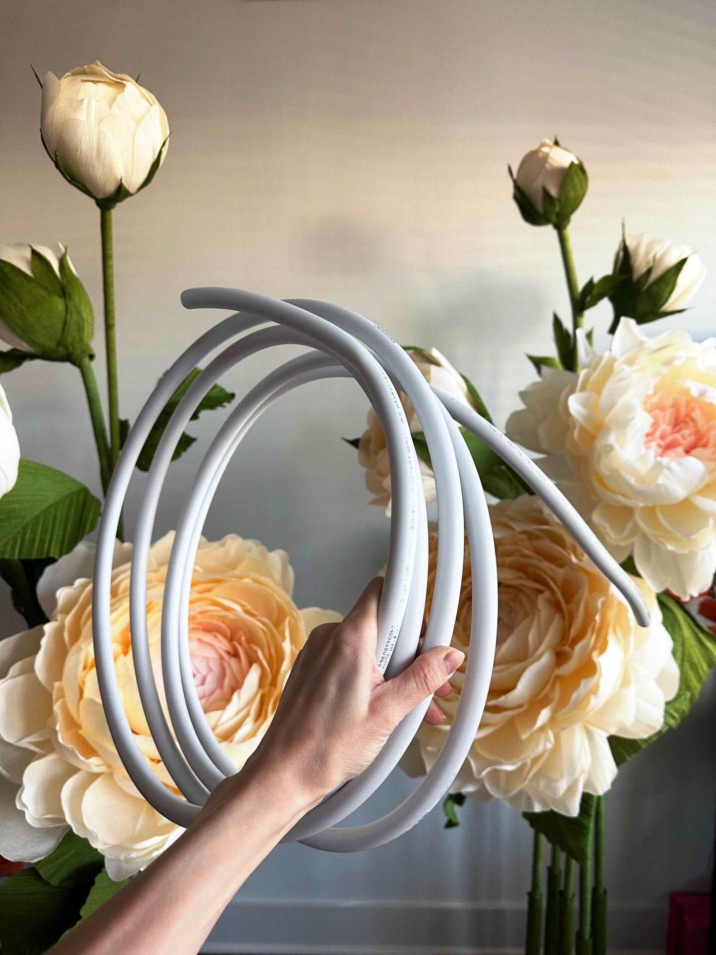 Flexible Pipe for Giant Flowers Curvy Stem, Keeps Shape, Choose Your Length
