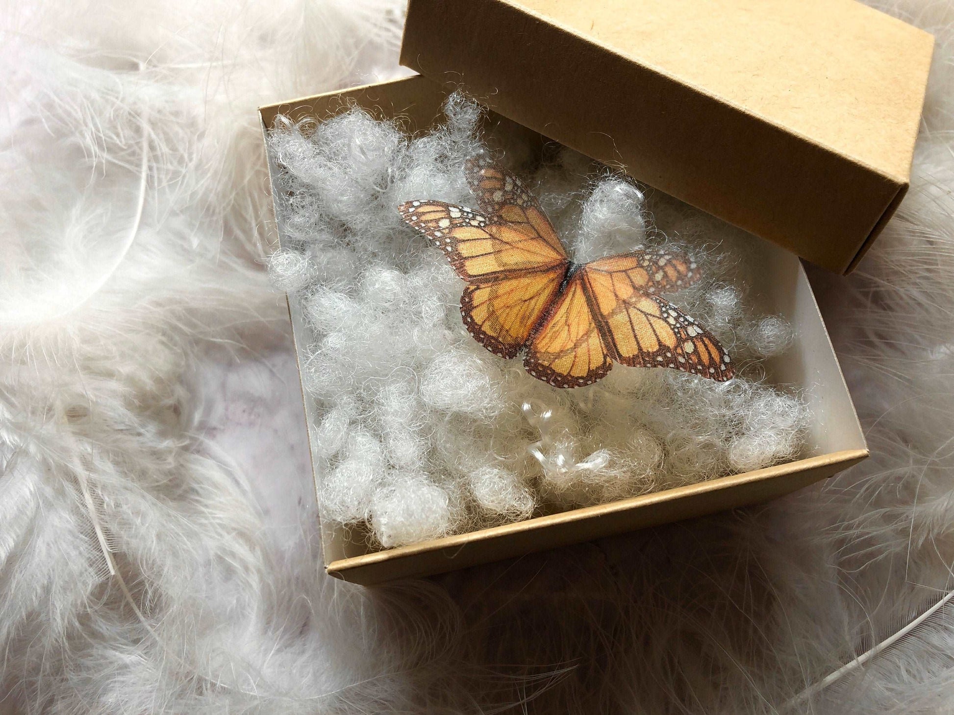 Monarch Butterfly Rings in a Nature Setting, Animal Lover Jewelry