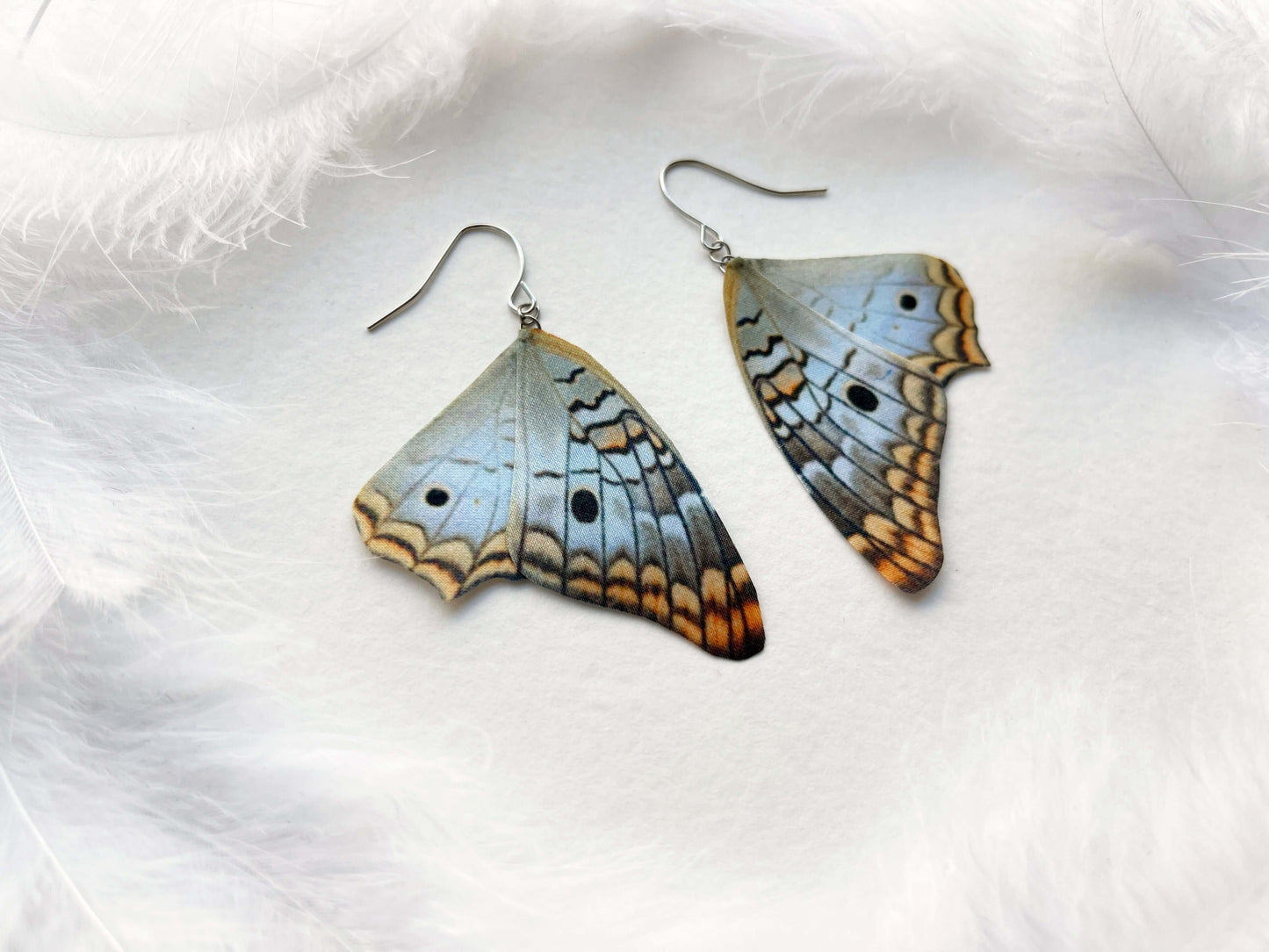 Cute Bohemian Baby Blue Butterfly Earrings