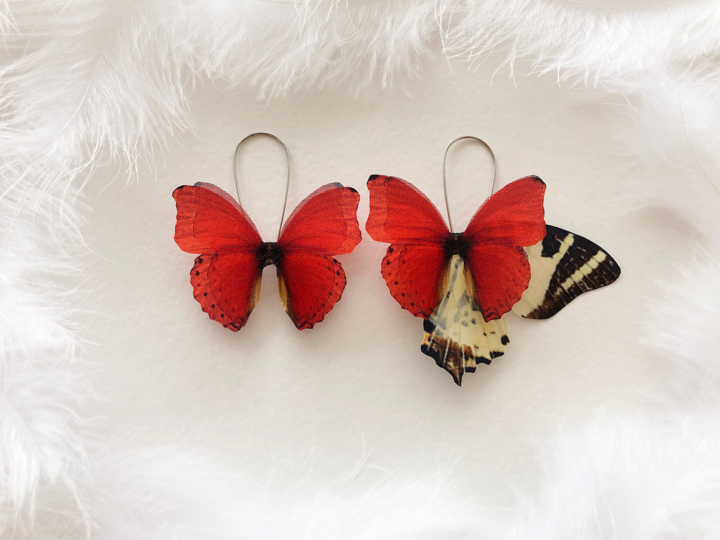 Trending Oversized Earrings in Scarlet Red