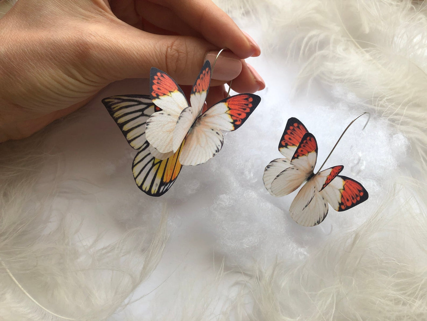 Whimsical fairy wing earrings