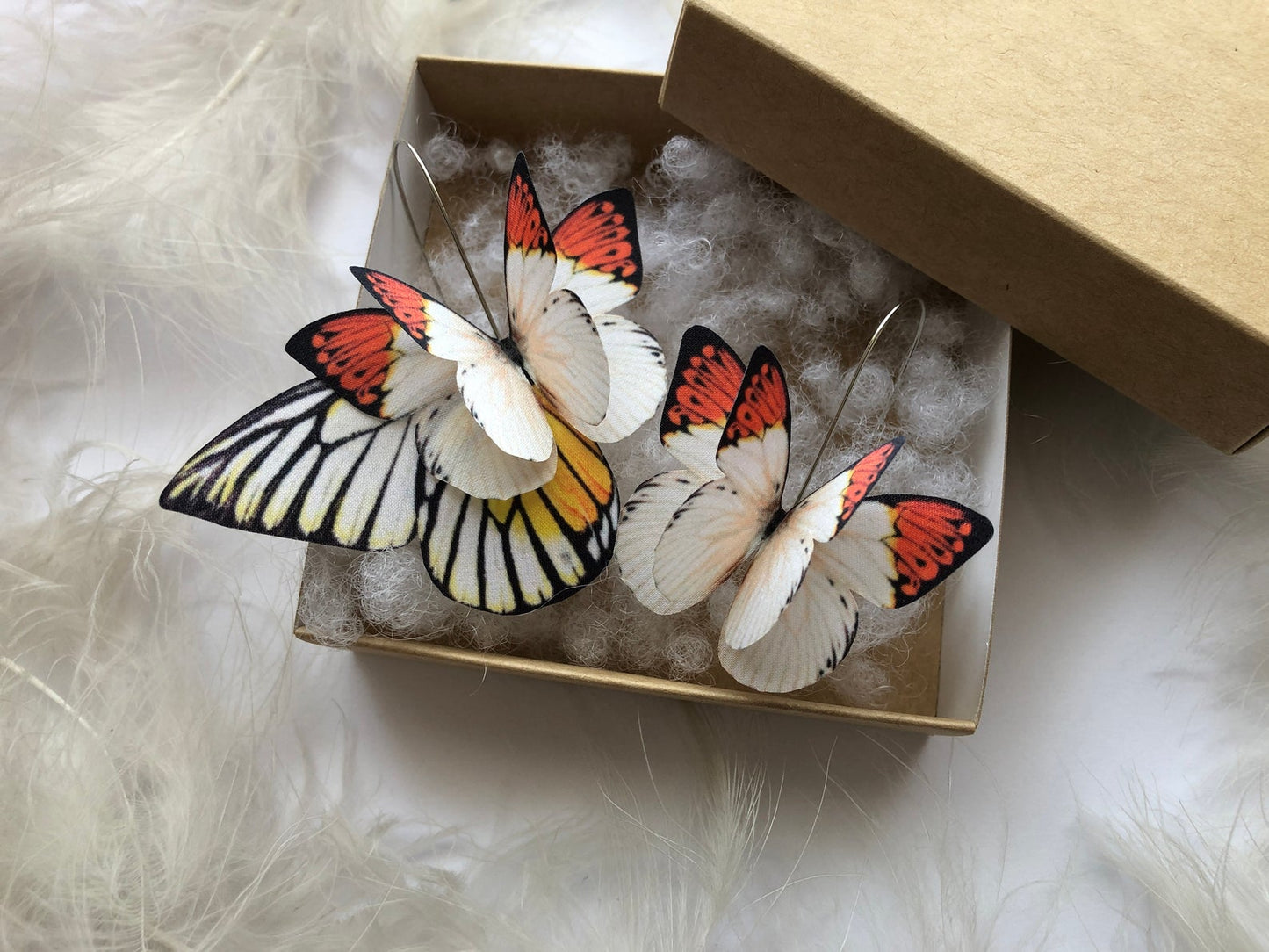 Fun and cool novelty earrings with butterfly