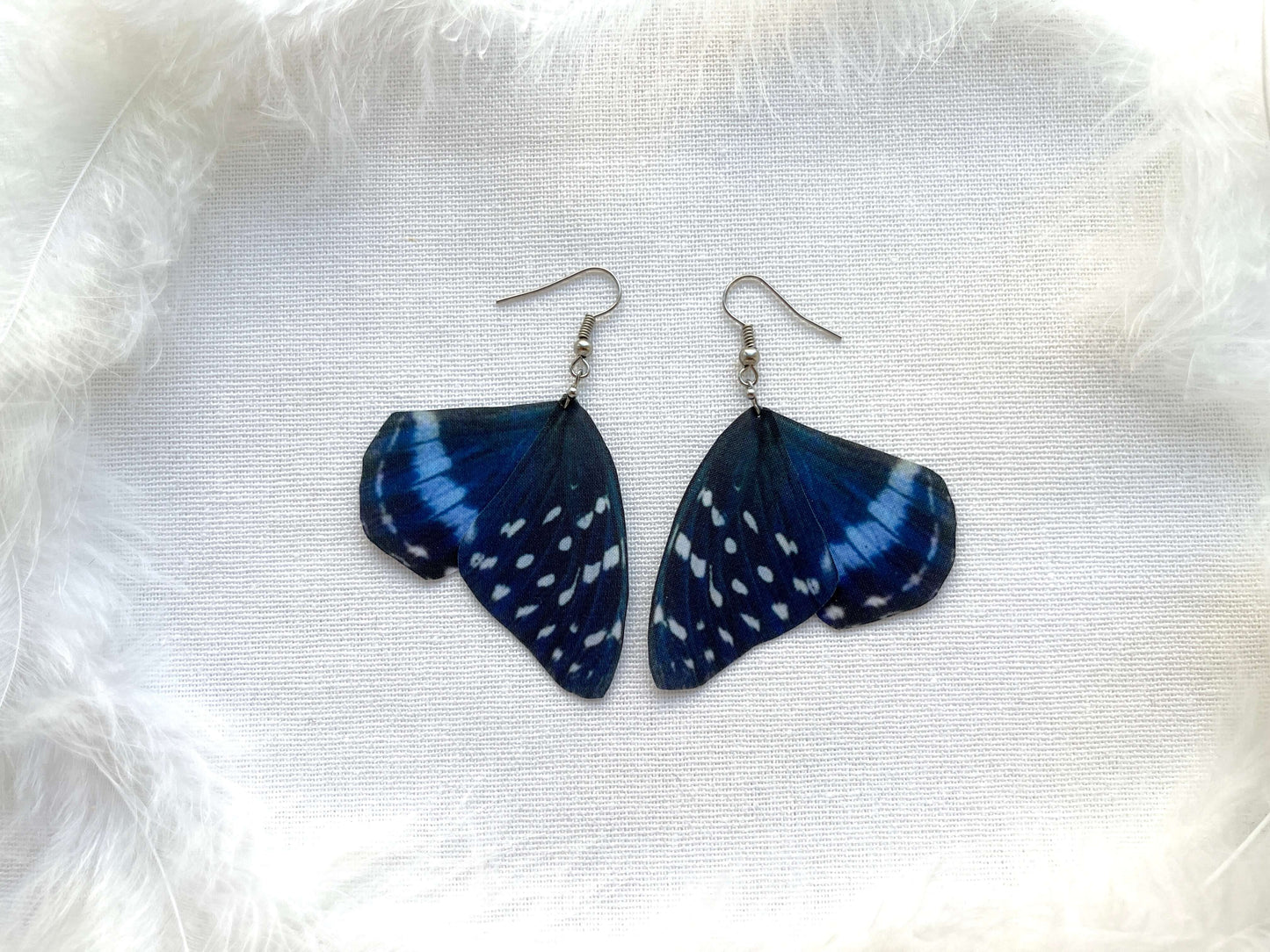 Cool and Funky Black Wings Earrings with Whimsical Moth and Butterfly Design