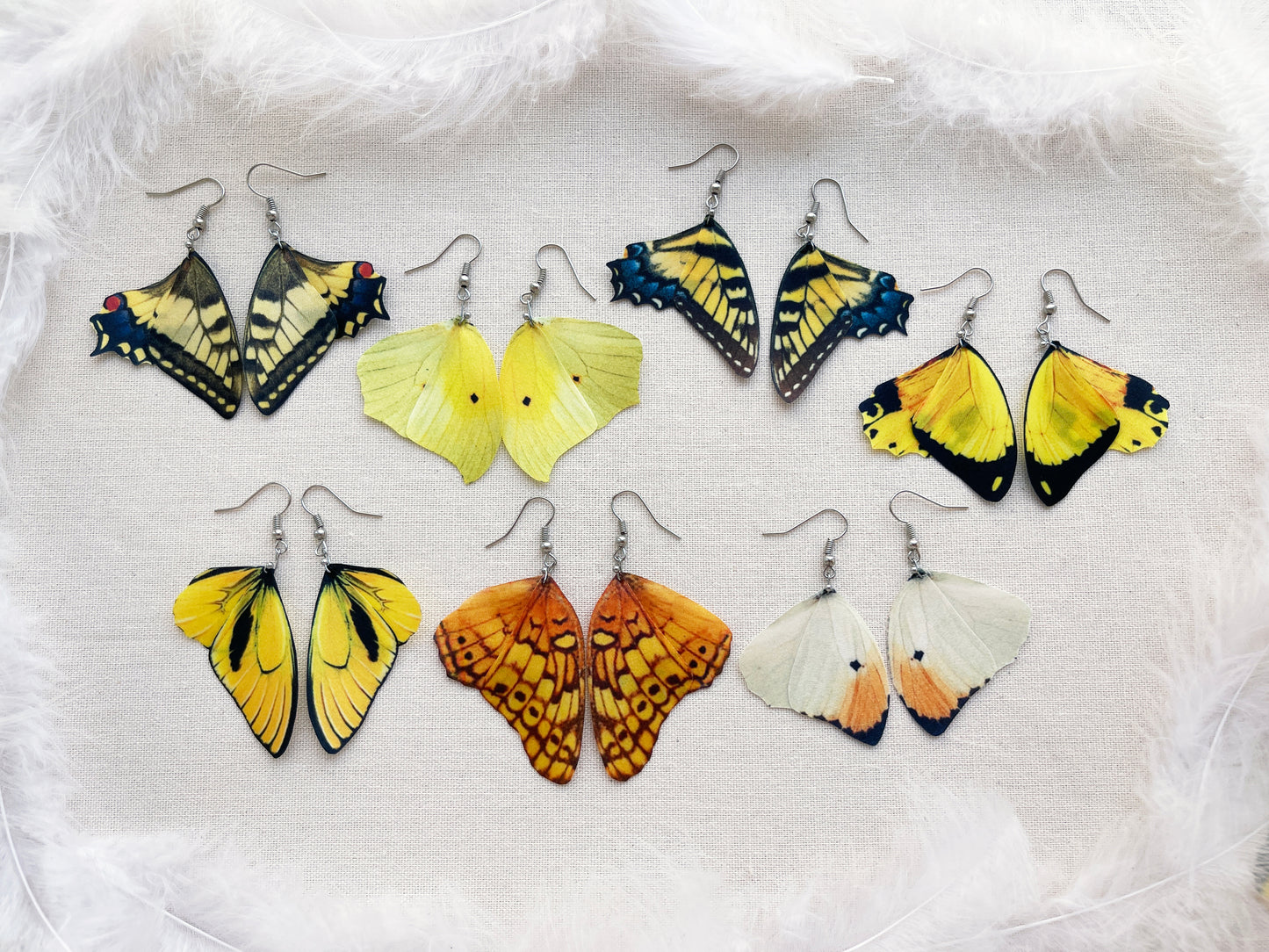 Whimsical and Aesthetic Earrings with Fairy Moth Wings Design