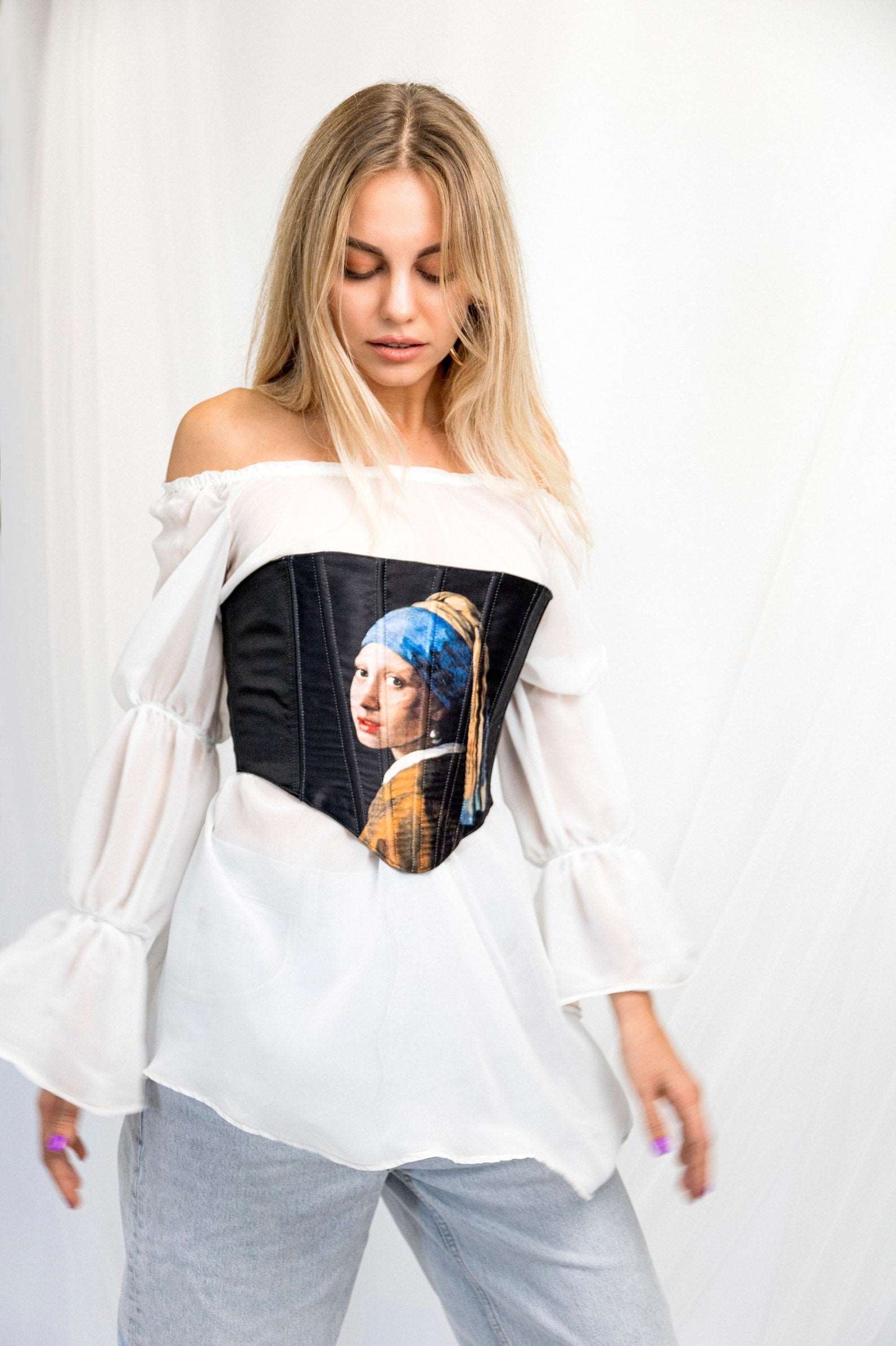 Medieval-inspired corset top
