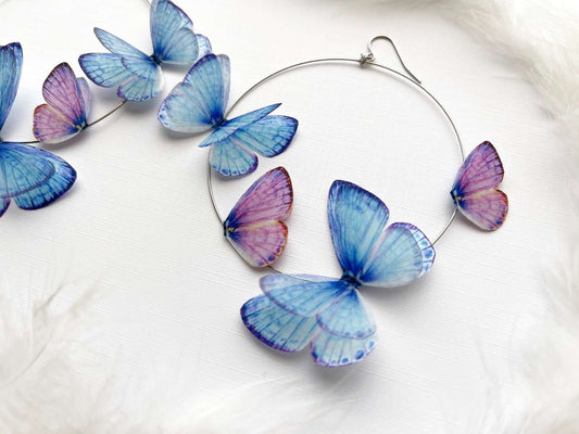 Cute Gift Idea for Her with Aesthetic Earrings on White Background