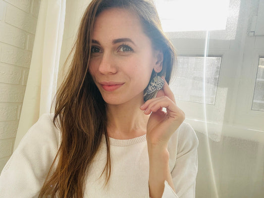 Butterfly Wing Earrings with Paper Kite Wings