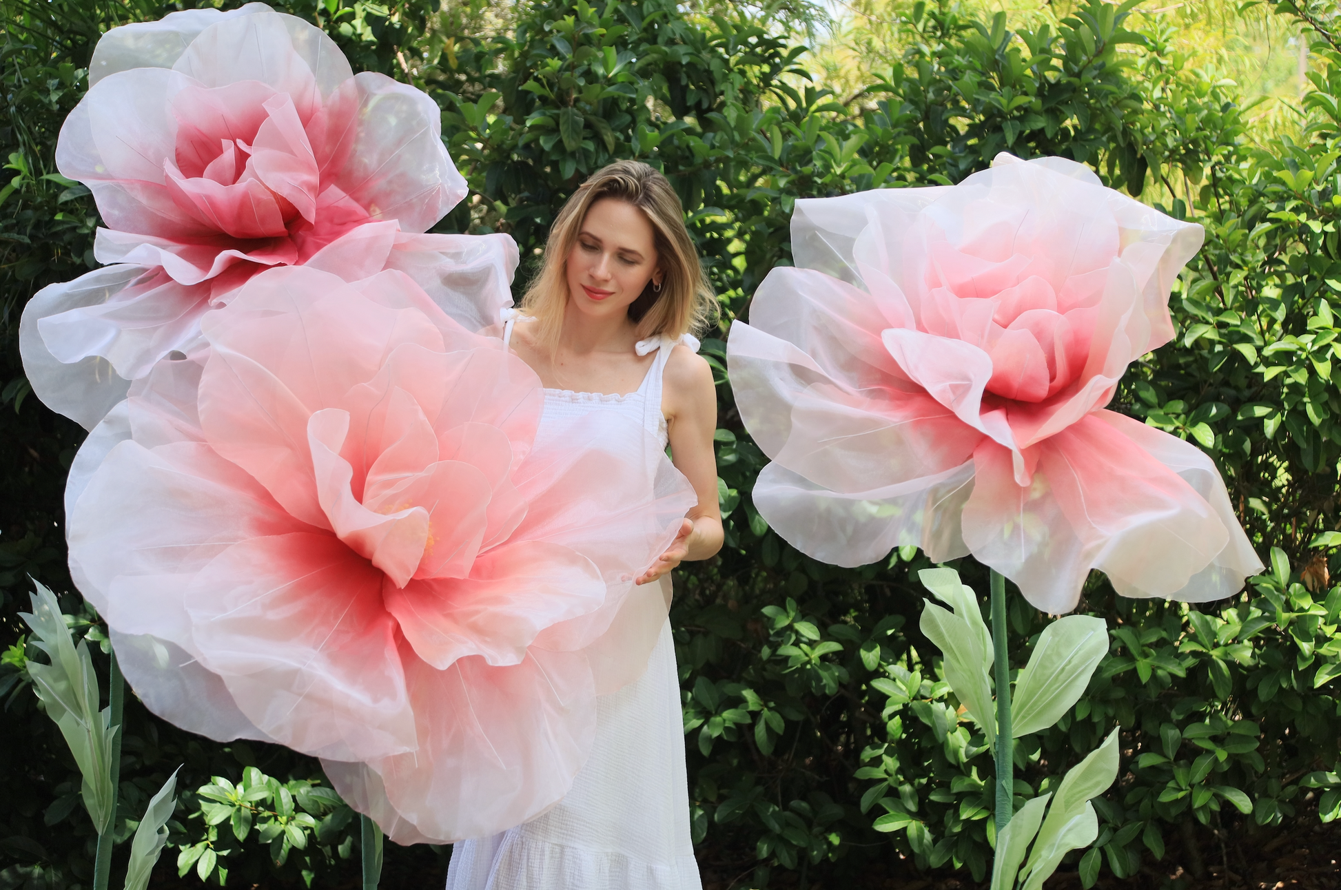 Giant Pink Flowers for your event