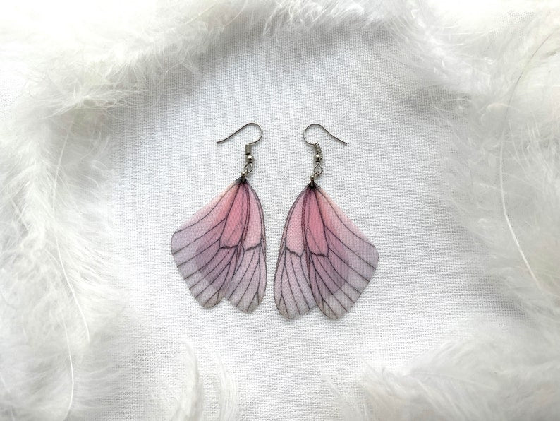 Quirky butterfly wing earrings