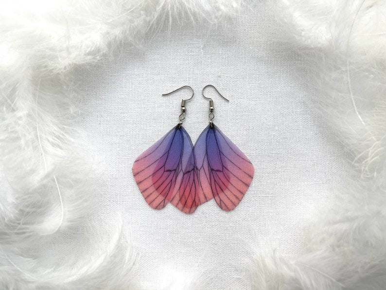 Whimsical wing earrings