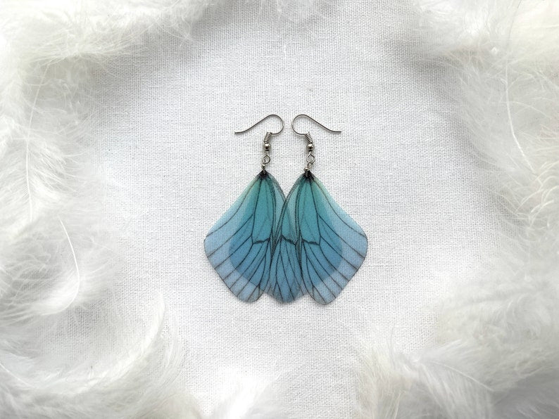 Dragonfly wing earrings for nature lovers