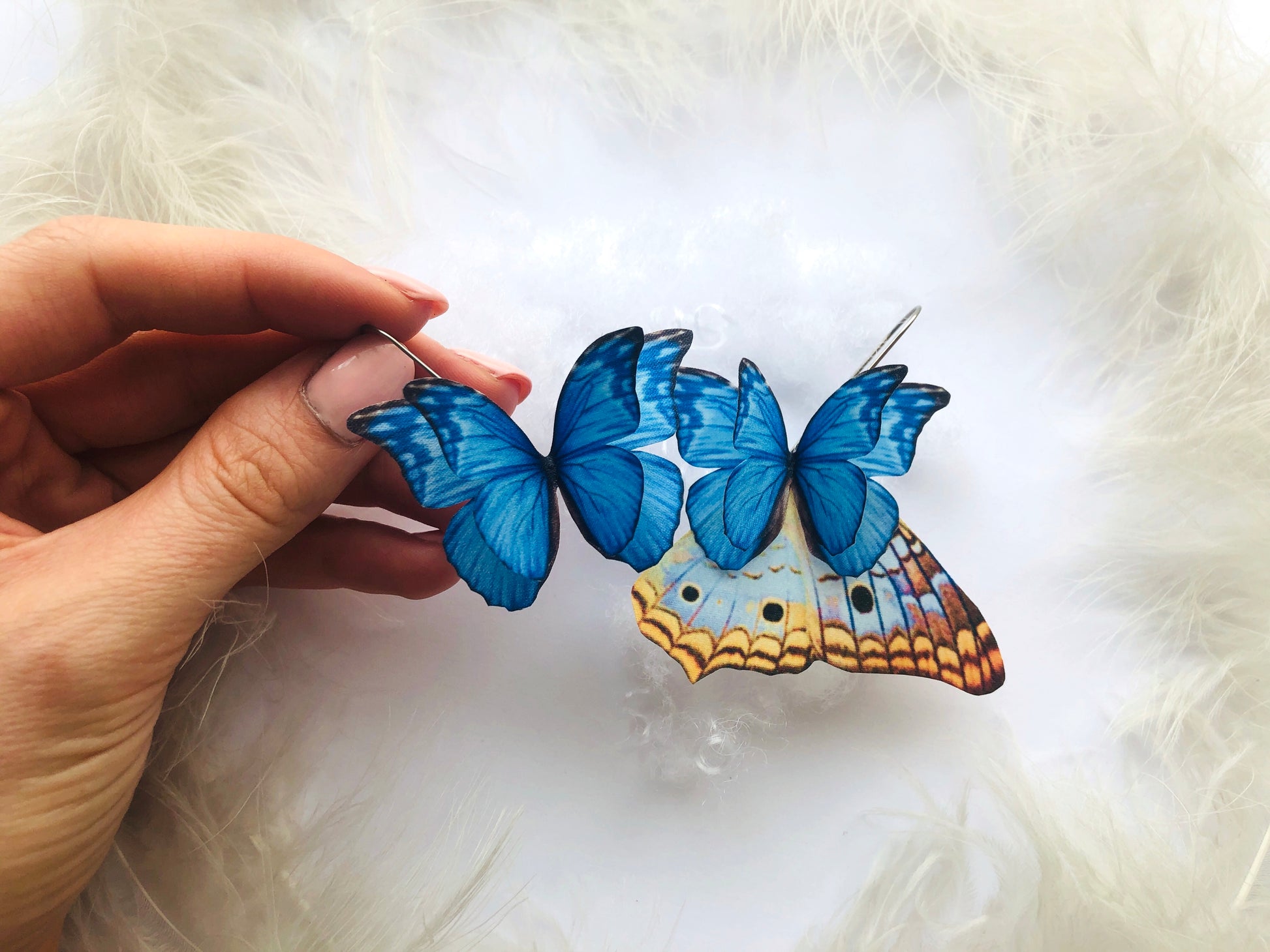 Butterfly Earrings for Women Who Love Boho Chic Style, Close-Up View