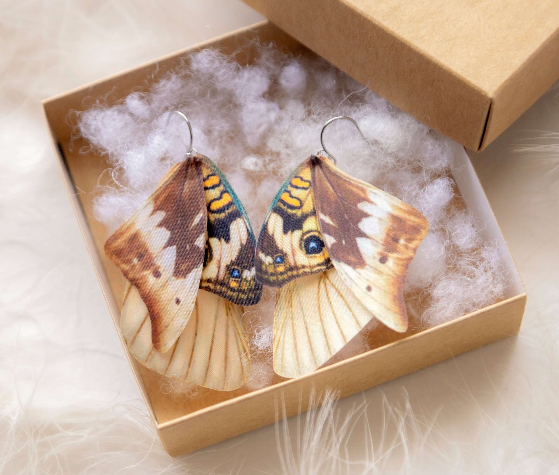 Cool and edgy moth wing earrings