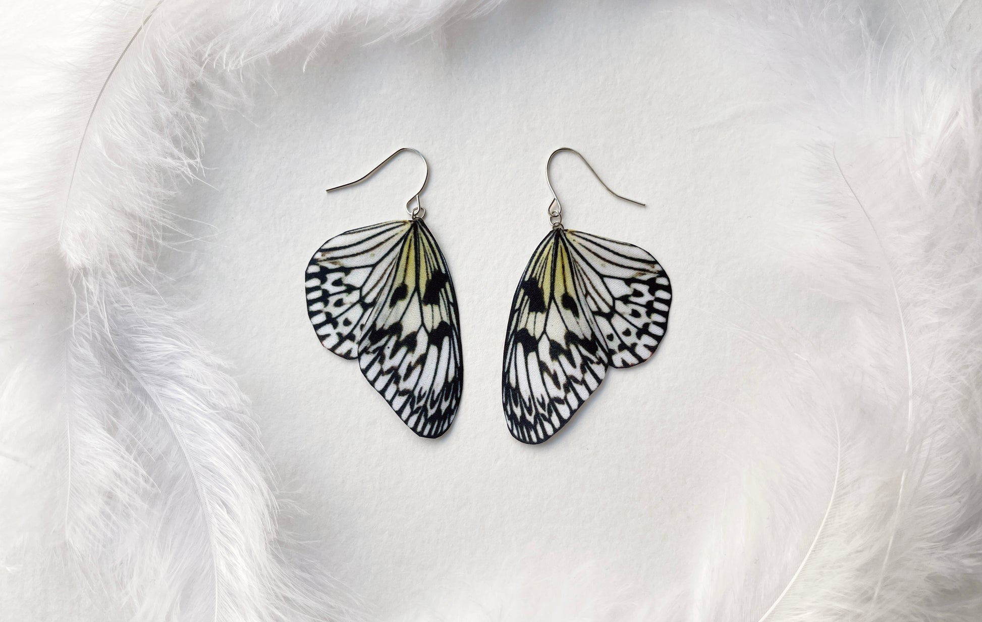 Paper Kite Butterfly Wing Earrings in Boho Style