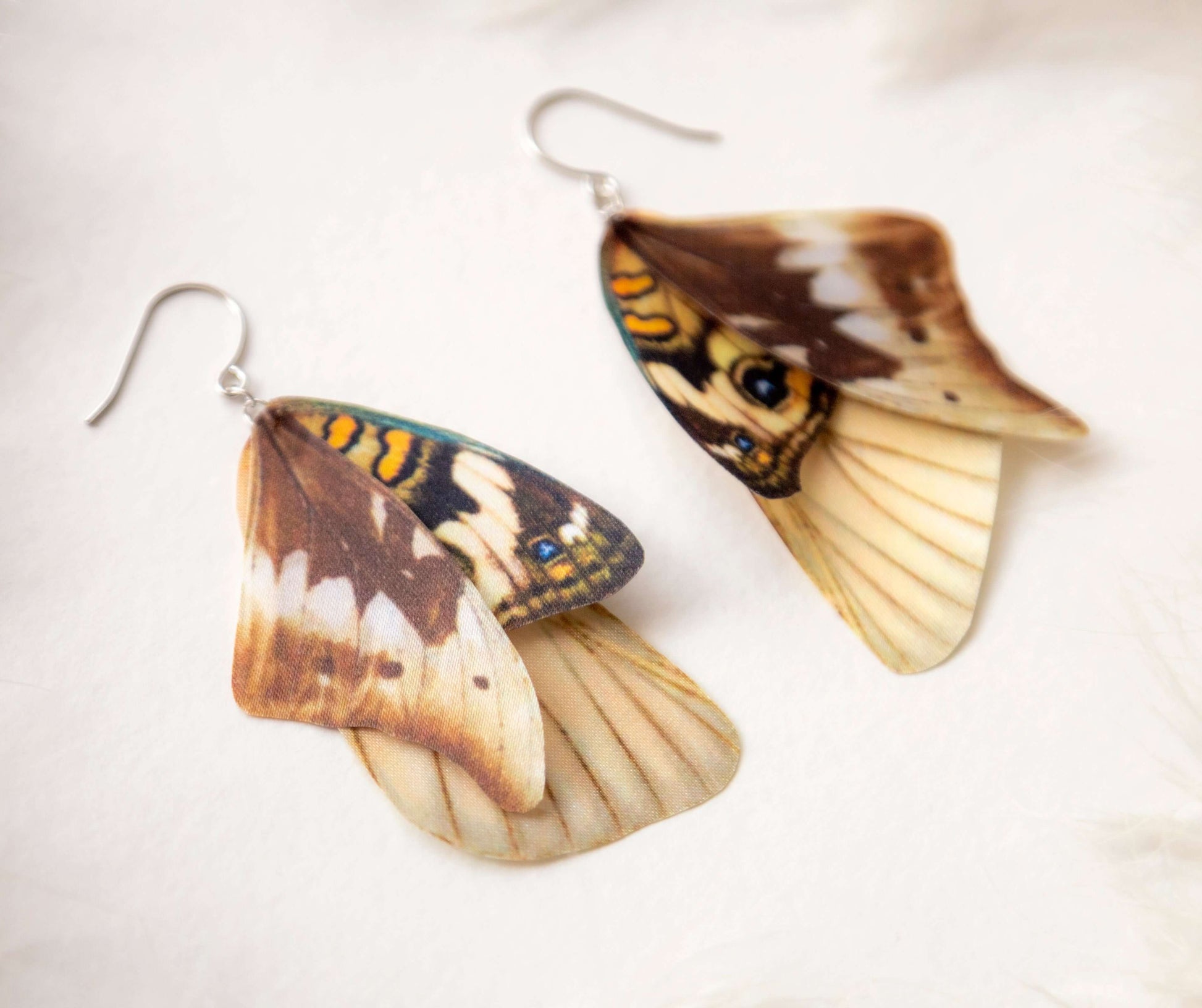 Unique and quirky insect jewelry with moth wings