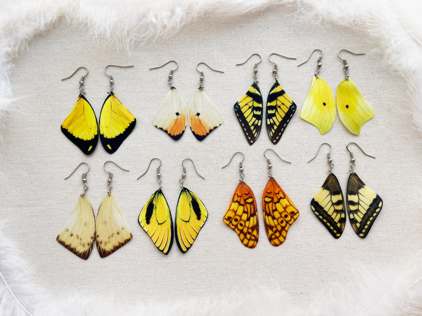 Lightweight Silk Butterfly Earrings in a Cute and Unique Design