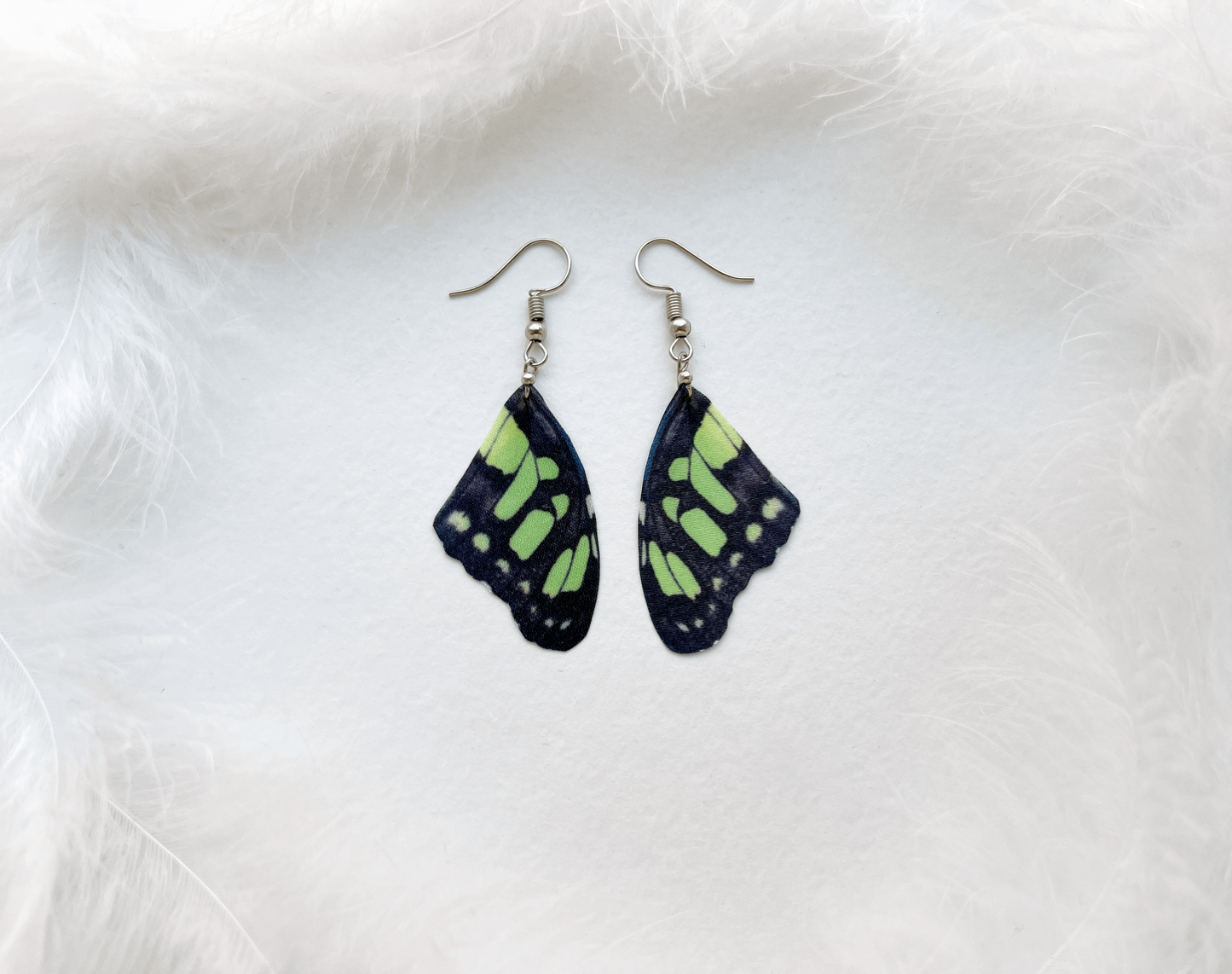 Green Fairy Wings Earrings Perfect Gift For Anyone Who Love Butterflies